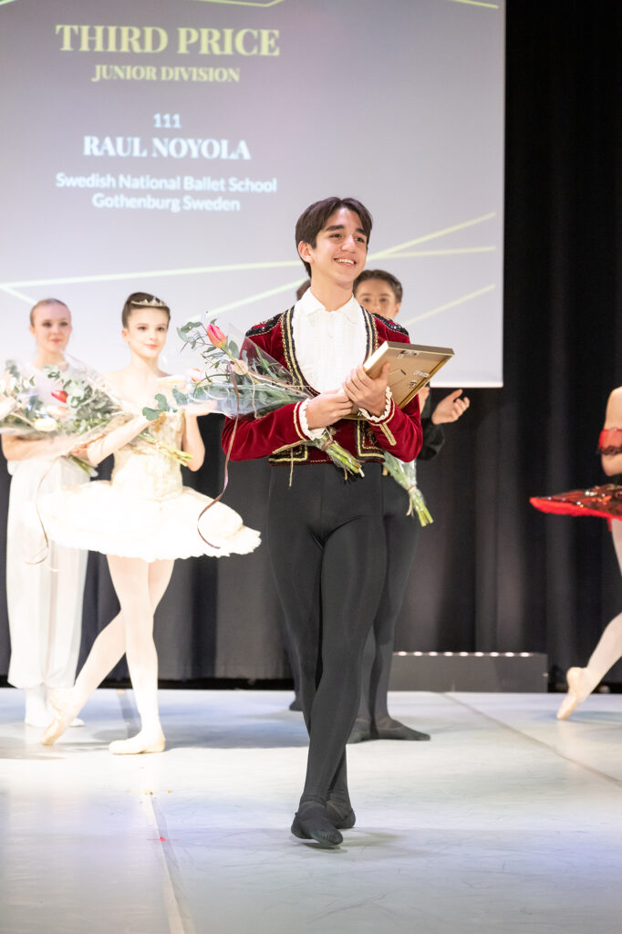 3# place of the Junior Division of Prix du Nord 2023: 111 Raul Noyola, 15 years old Swedish National Ballet School, Gothenburg Sweden.